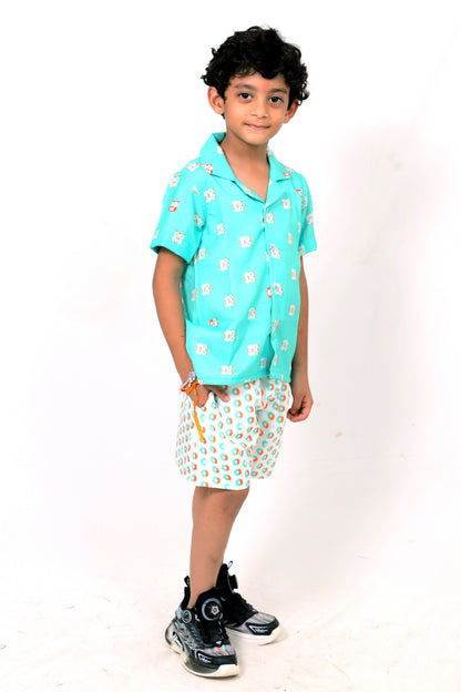 Kids Boys Printed Cord Set – Lightweight & Stylish Co-Ord Outfit