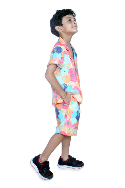 Kids Boys Printed Cord Set – Lightweight & Stylish Co-Ord Outfit