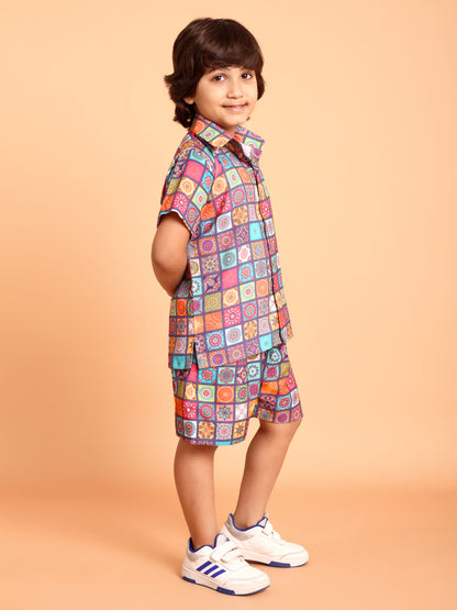 Kids Boys Printed Cord Set – Lightweight & Stylish Co-Ord Outfit