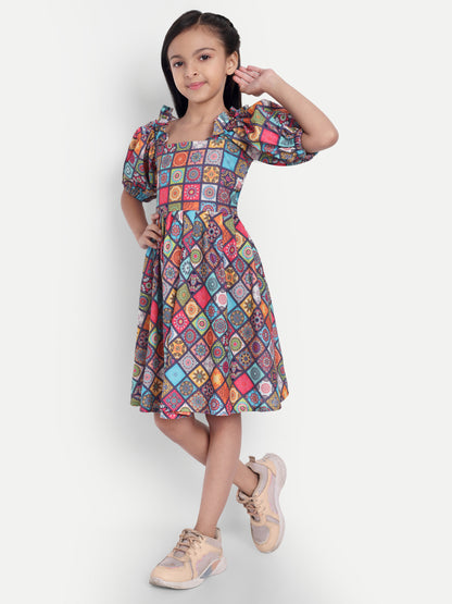Girls Cotton Frock – Soft & Breathable Summer Dress for Kids