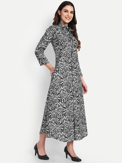Women Ethnic Kurti – Long Kurti for Festive & Casual Wear black