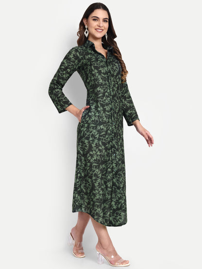Women Ethnic Kurti – Long Kurti for Festive & Casual Wear Black