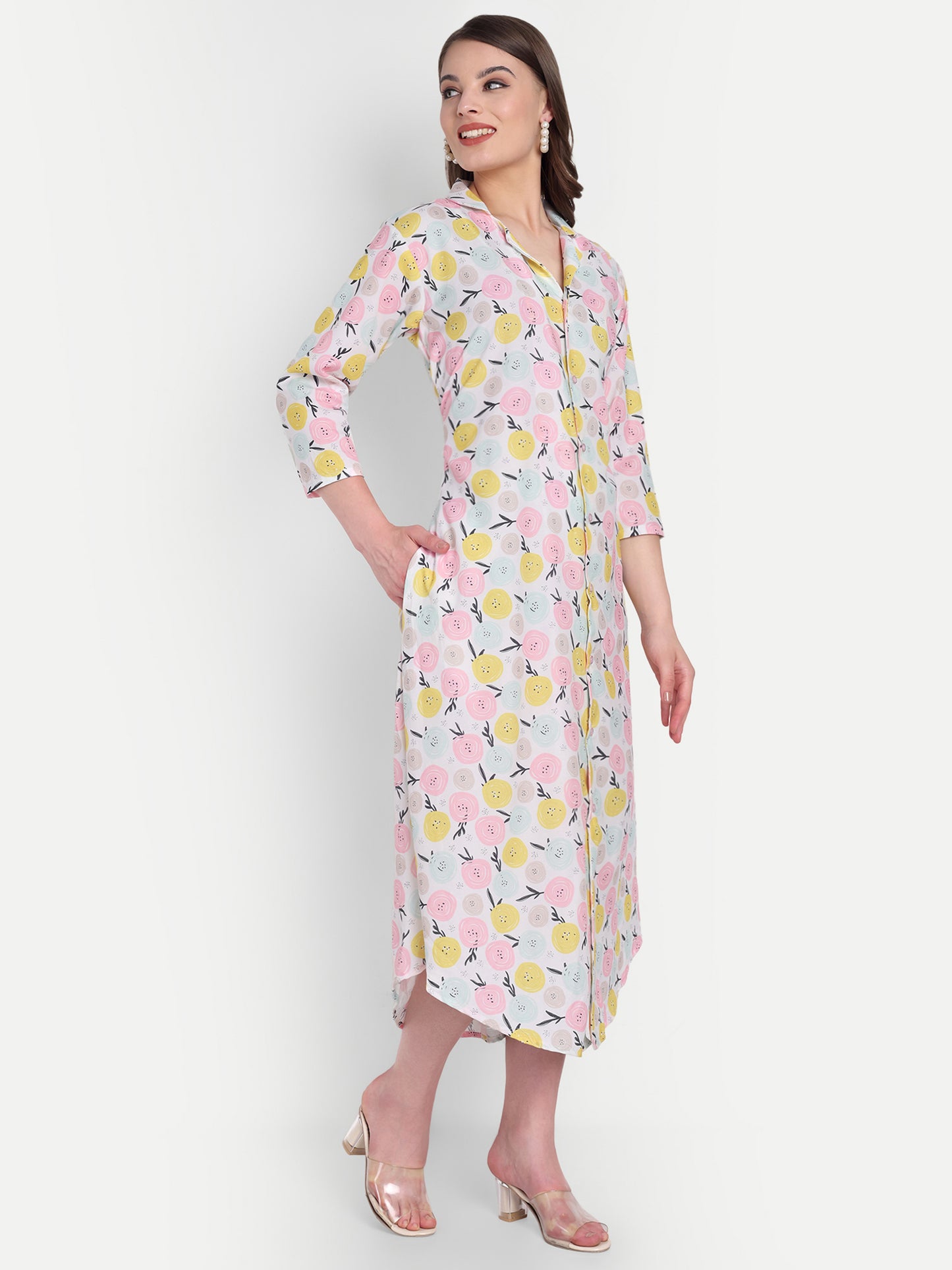 Women Ethnic Kurti – Long Kurti for Festive & Casual Wear seafoam green