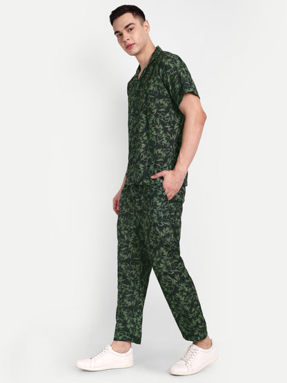 Men’s Co-Ord Set – Trendy T-Shirt & Bottom Wear Combo black