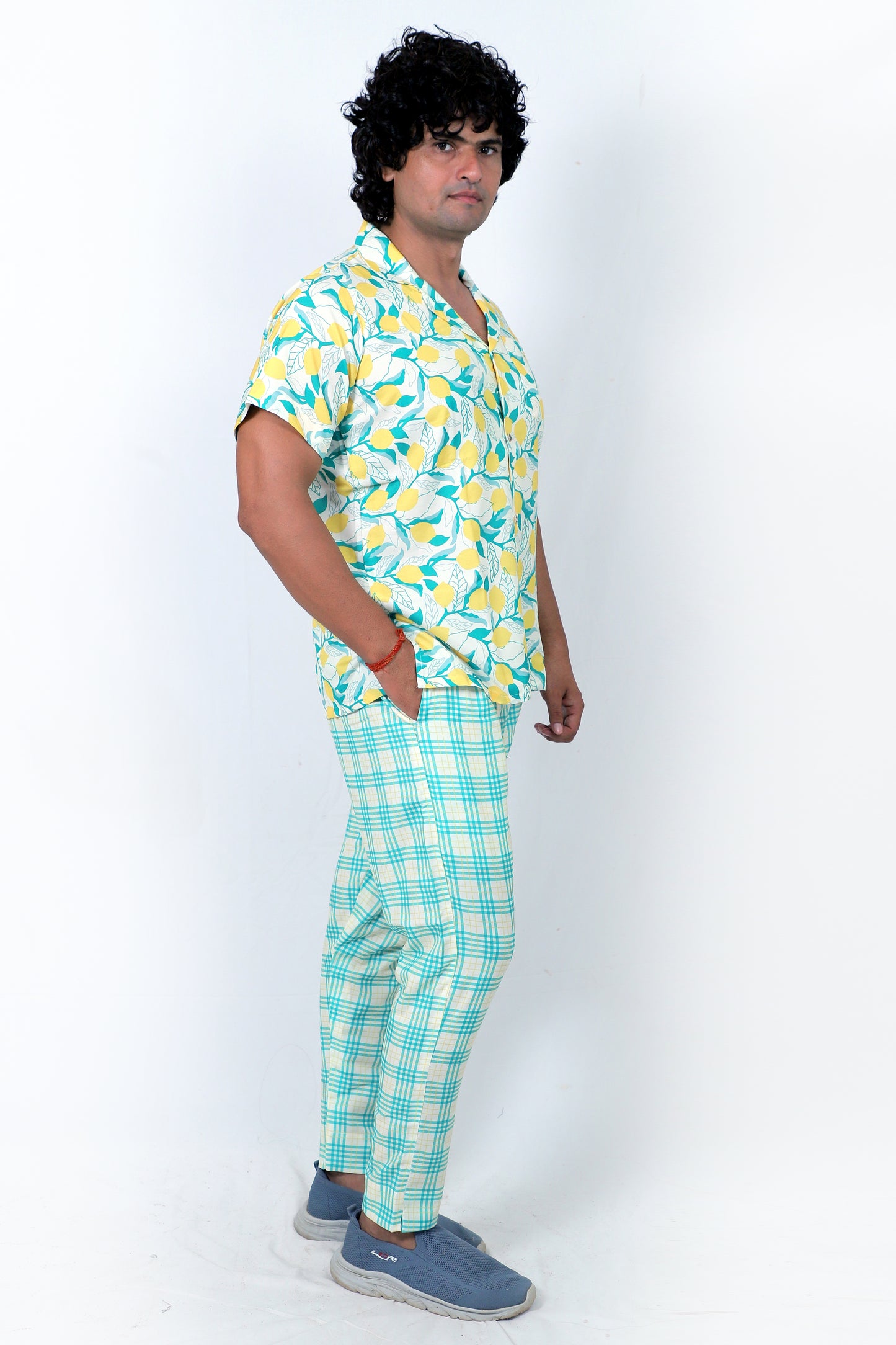 Men’s Co-Ord Set – Trendy T-Shirt & Bottom Wear Combo teal