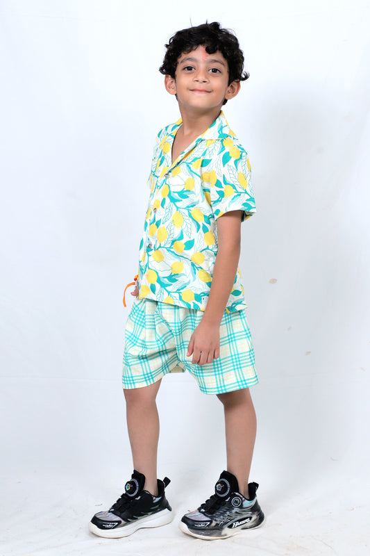 Kids Boys Printed Cord Set – Lightweight & Stylish Co-Ord Outfit