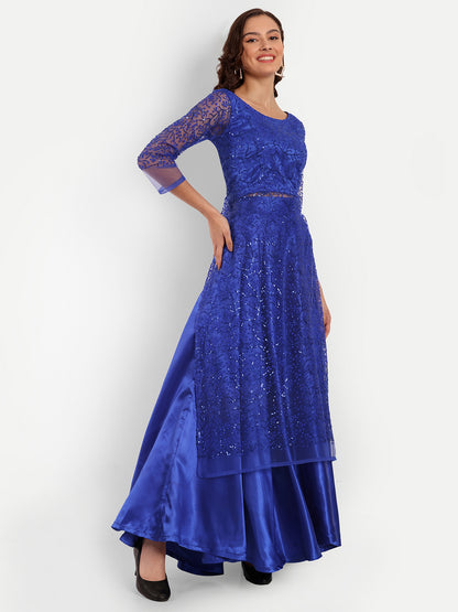 Elegant Women Ethnic Motifs Printed Silk Dress – Festive, Casual & Occasion Wear
