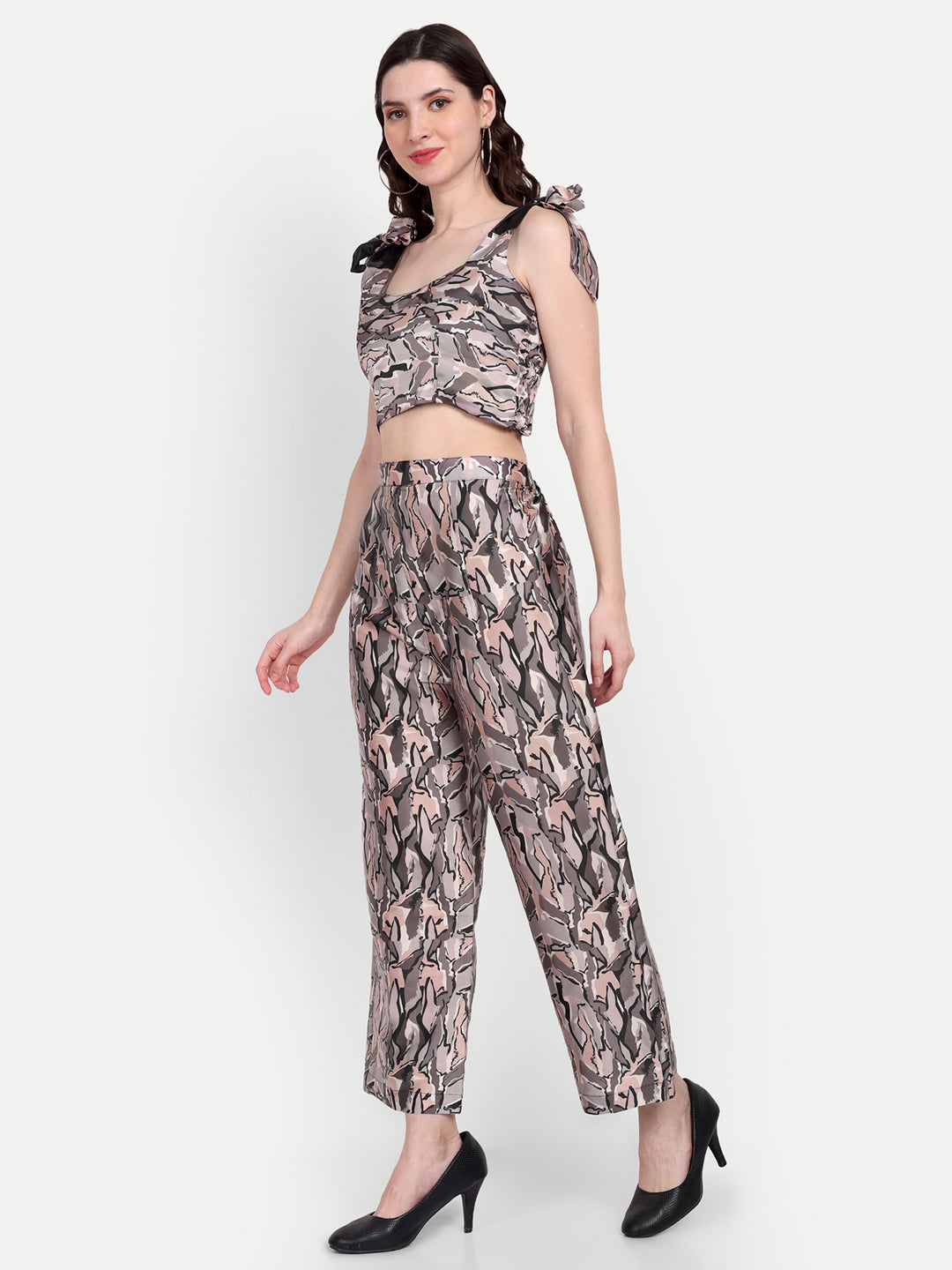 Elegant Women Printed Velvet Dress – Luxe Soft-Touch Party & Evening Wear