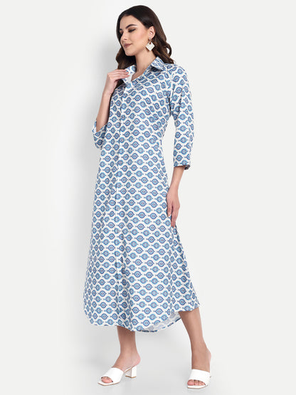 Women Ethnic Kurti – Long Kurti for Festive & Casual Wear forest green