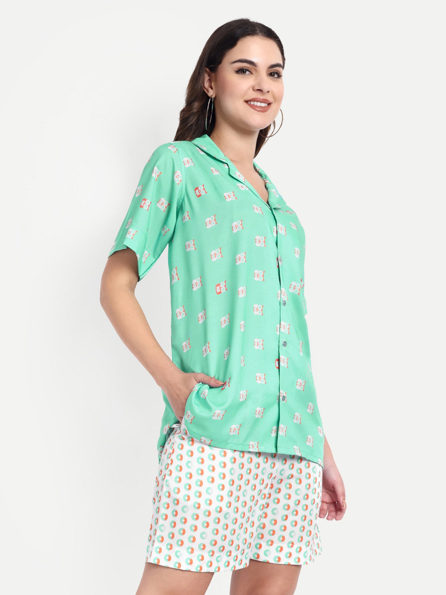 Women Casual Cord Set – Comfortable Summer Co-Ord Outfit sky blue
