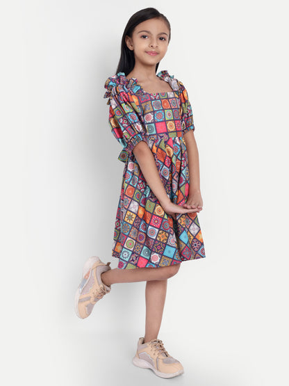 Girls Cotton Frock – Soft & Breathable Summer Dress for Kids