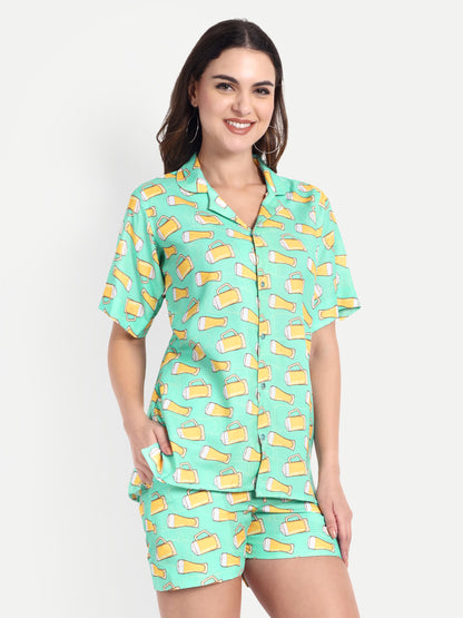 Women Casual Cord Set – Comfortable Summer Co-Ord Outfit ocean blue