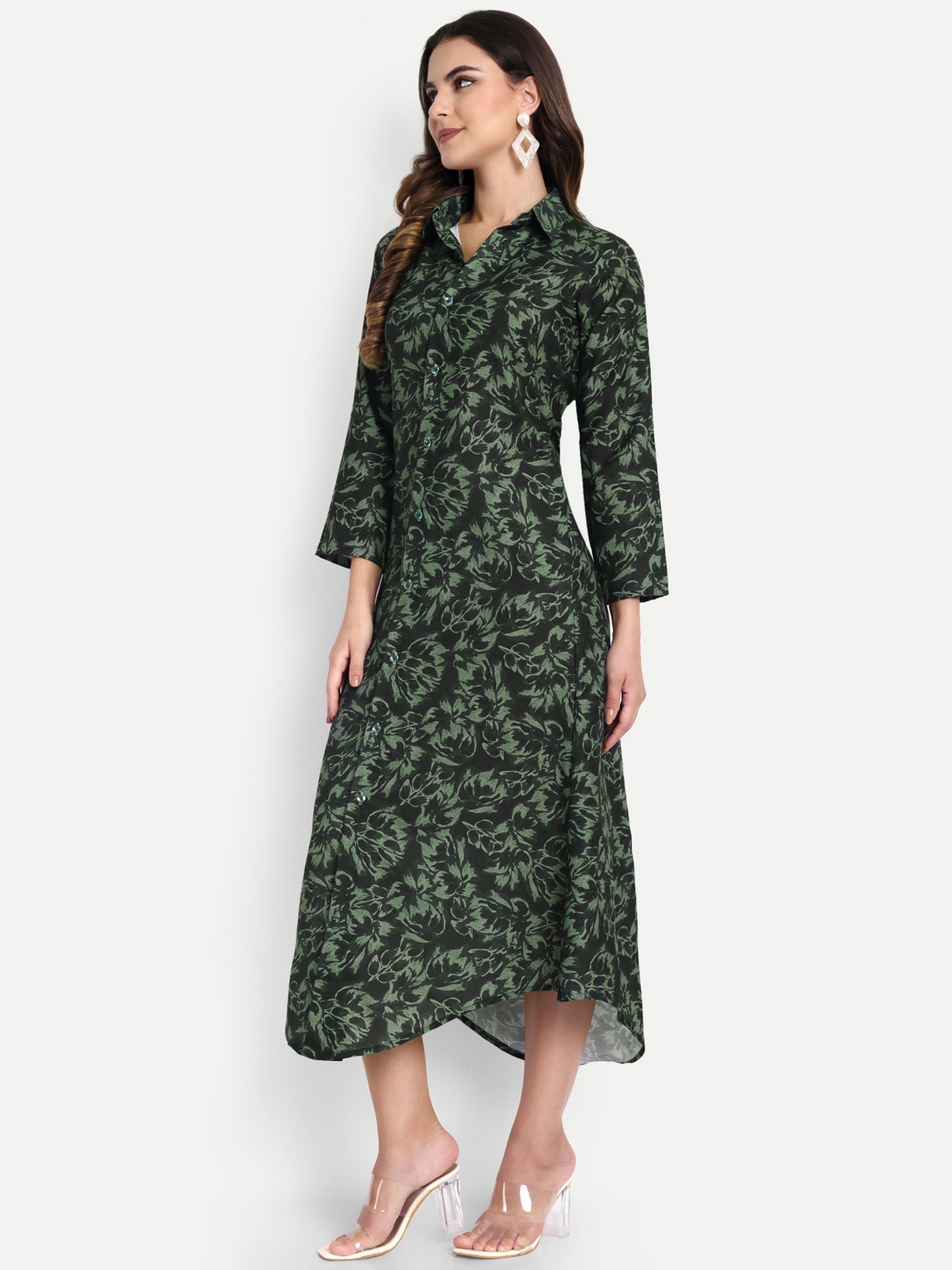 Women Ethnic Kurti – Long Kurti for Festive & Casual Wear Black