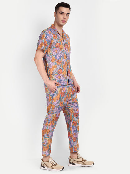 Men’s Co-Ord Set – Trendy T-Shirt & Bottom Wear Combo multicolor