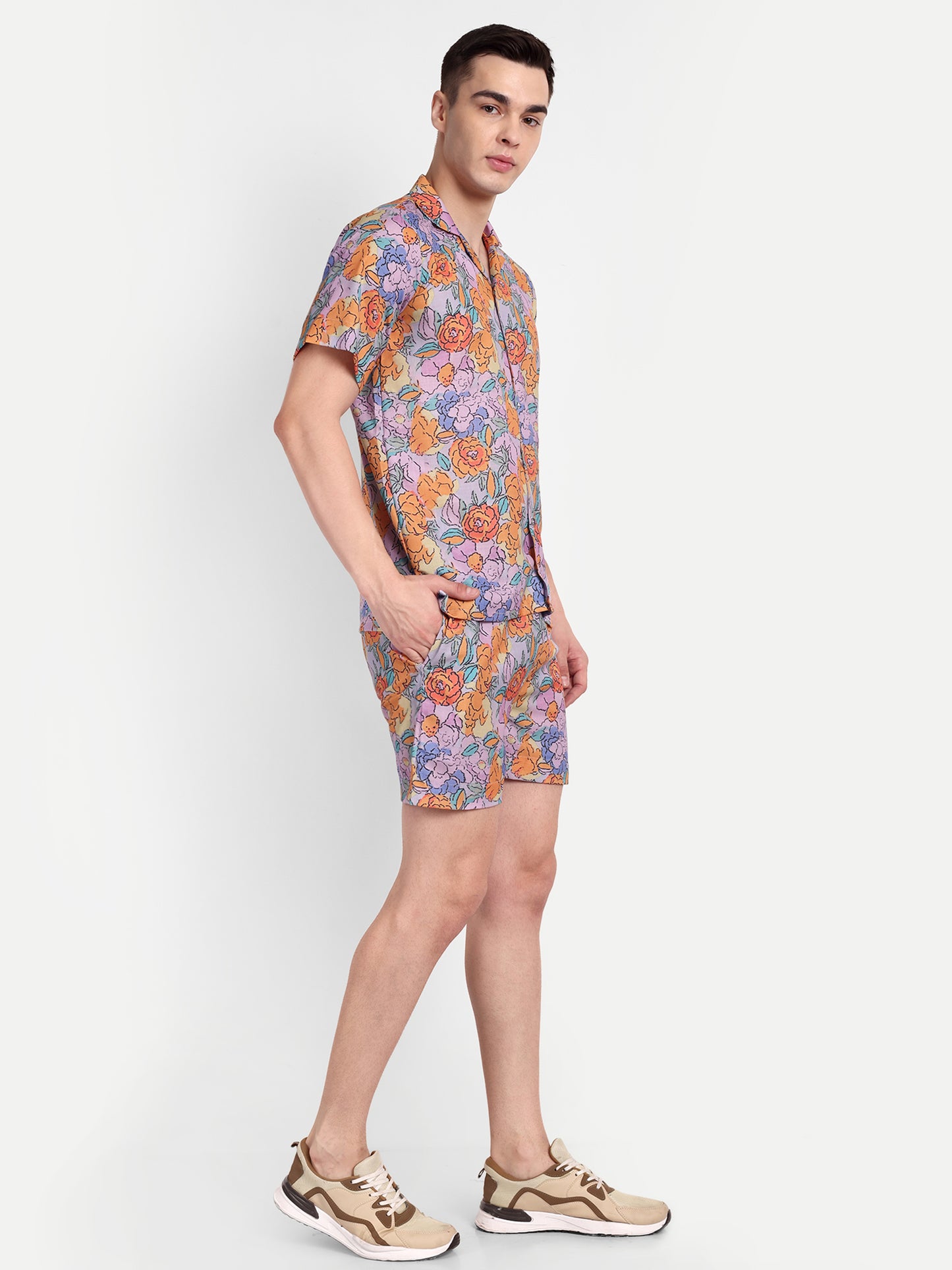 Men’s Co-Ord Set – Trendy T-Shirt & Bottom Wear Combo  multicolor