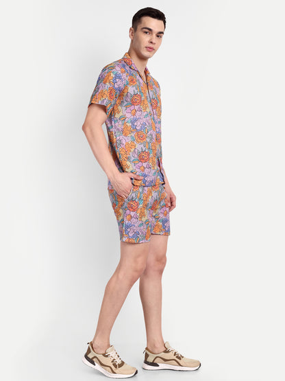 Men’s Co-Ord Set – Trendy T-Shirt & Bottom Wear Combo  multicolor