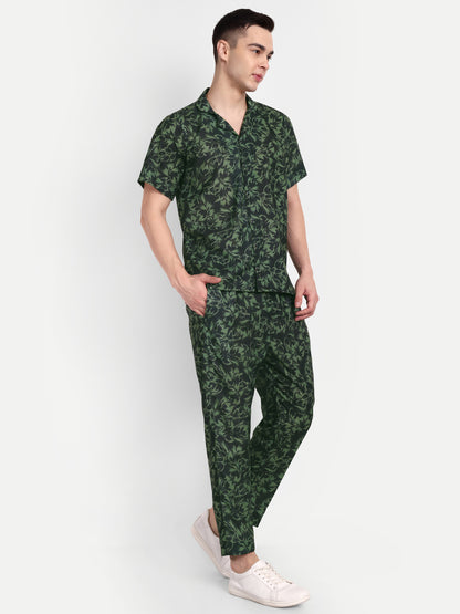 Men’s Co-Ord Set – Trendy T-Shirt & Bottom Wear Combo black
