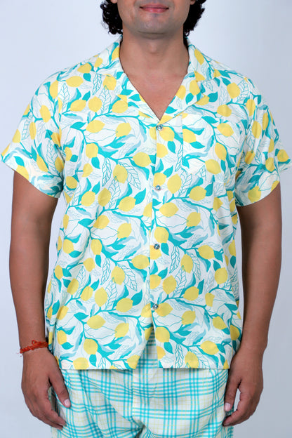 Men’s Co-Ord Set – Trendy T-Shirt & Bottom Wear Combo teal