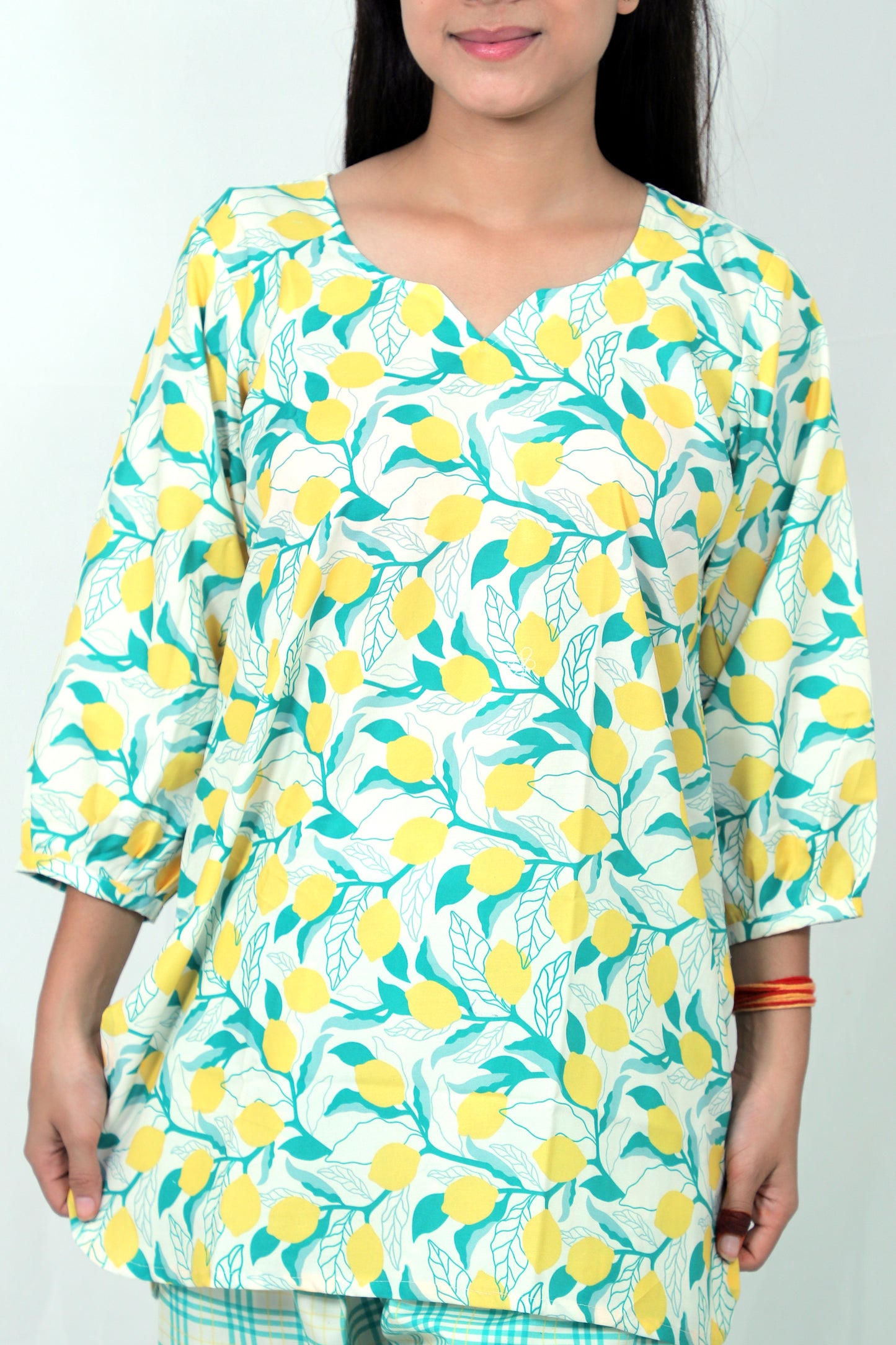 Elegant Women Co-ord Set – Stylish Matching Top & Bottom Outfit for Casual & Party Wear yellow and green