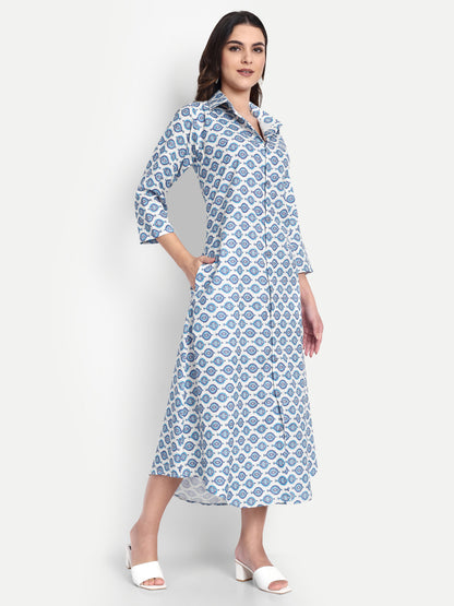 Women Ethnic Kurti – Long Kurti for Festive & Casual Wear forest green