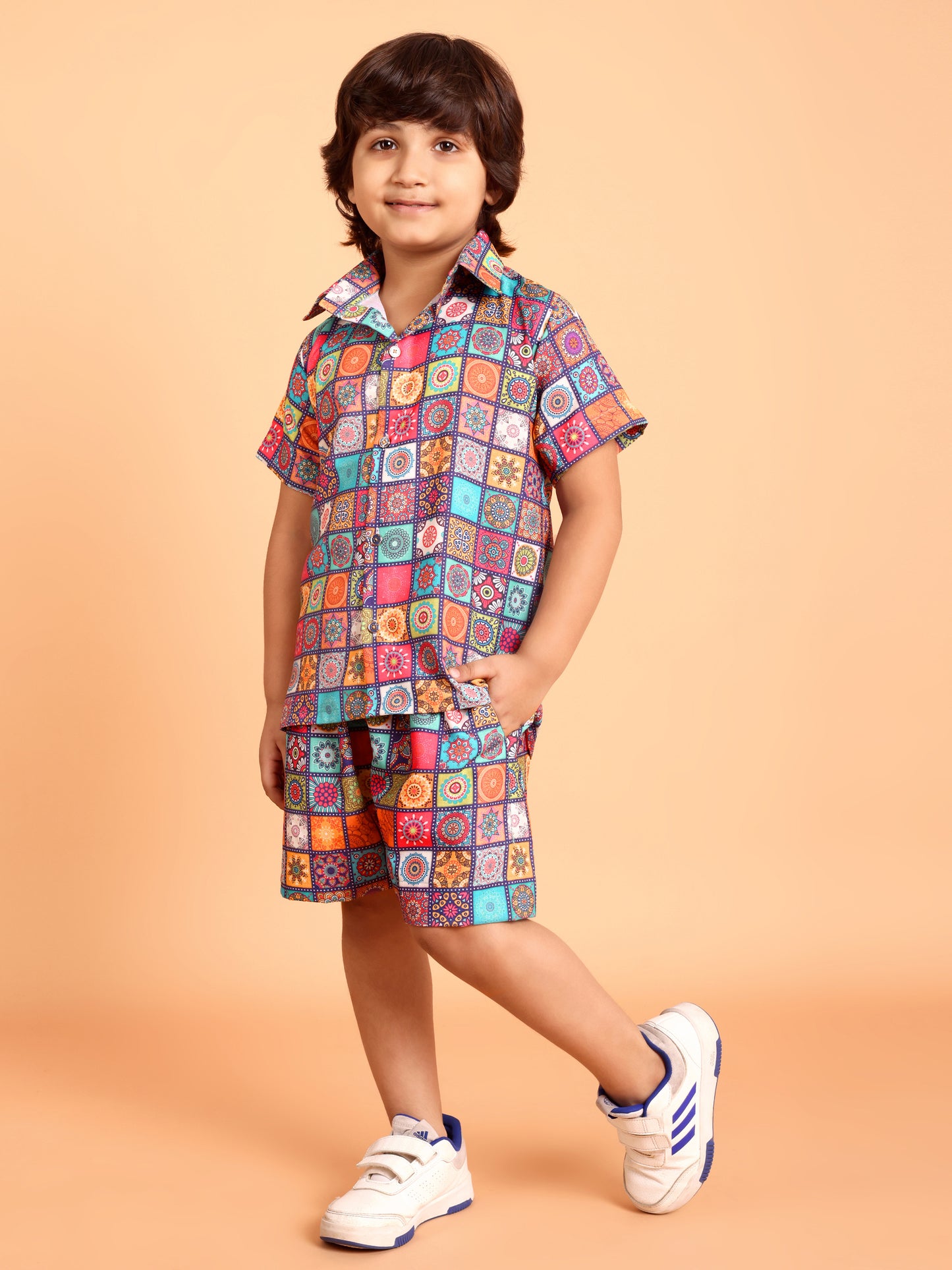 Kids Boys Printed Cord Set – Lightweight & Stylish Co-Ord Outfit