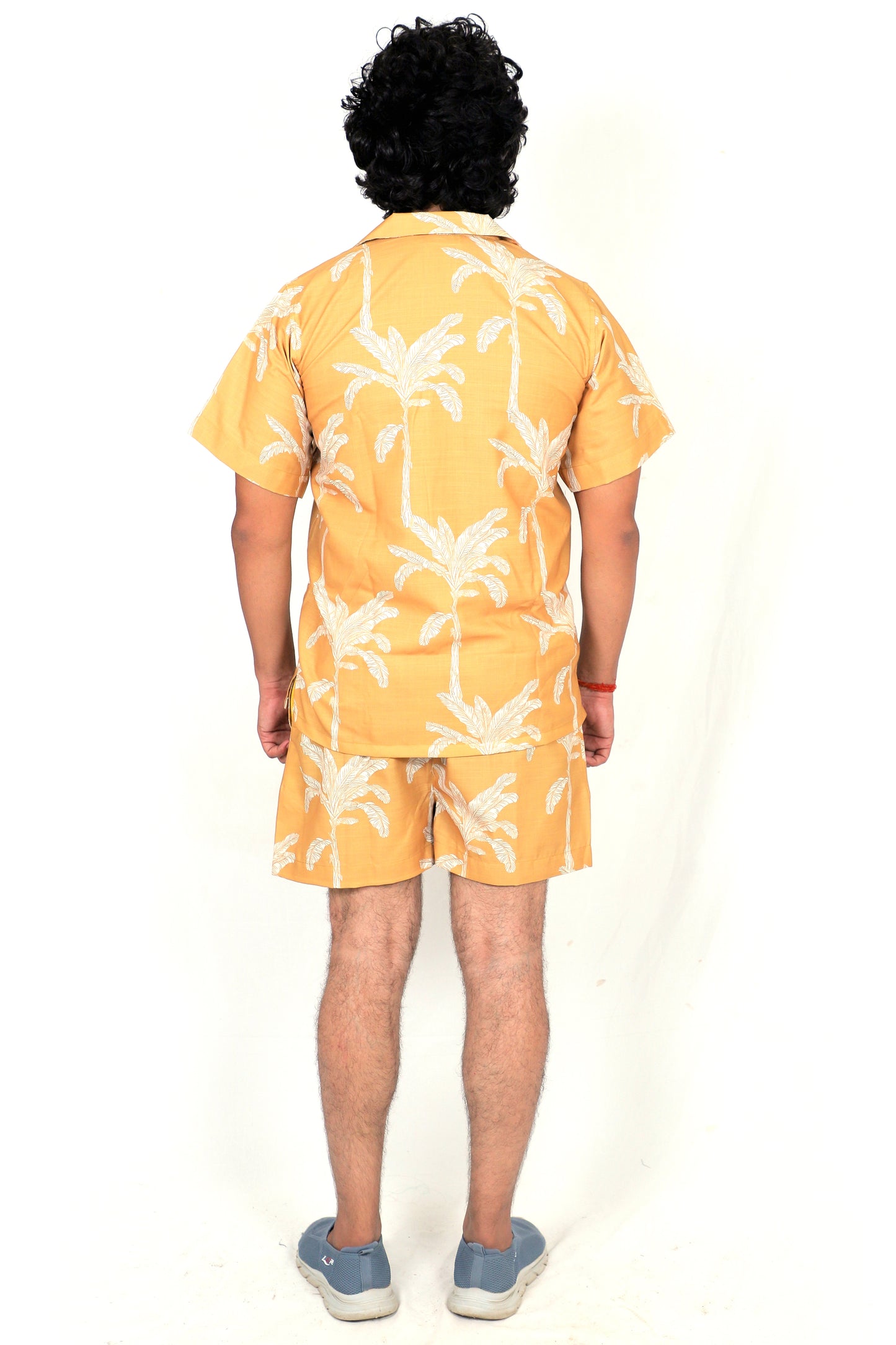 Men’s Co-Ord Set – Trendy T-Shirt & Bottom Wear Combo mustard yellow