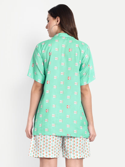 Women Casual Cord Set – Comfortable Summer Co-Ord Outfit sky blue