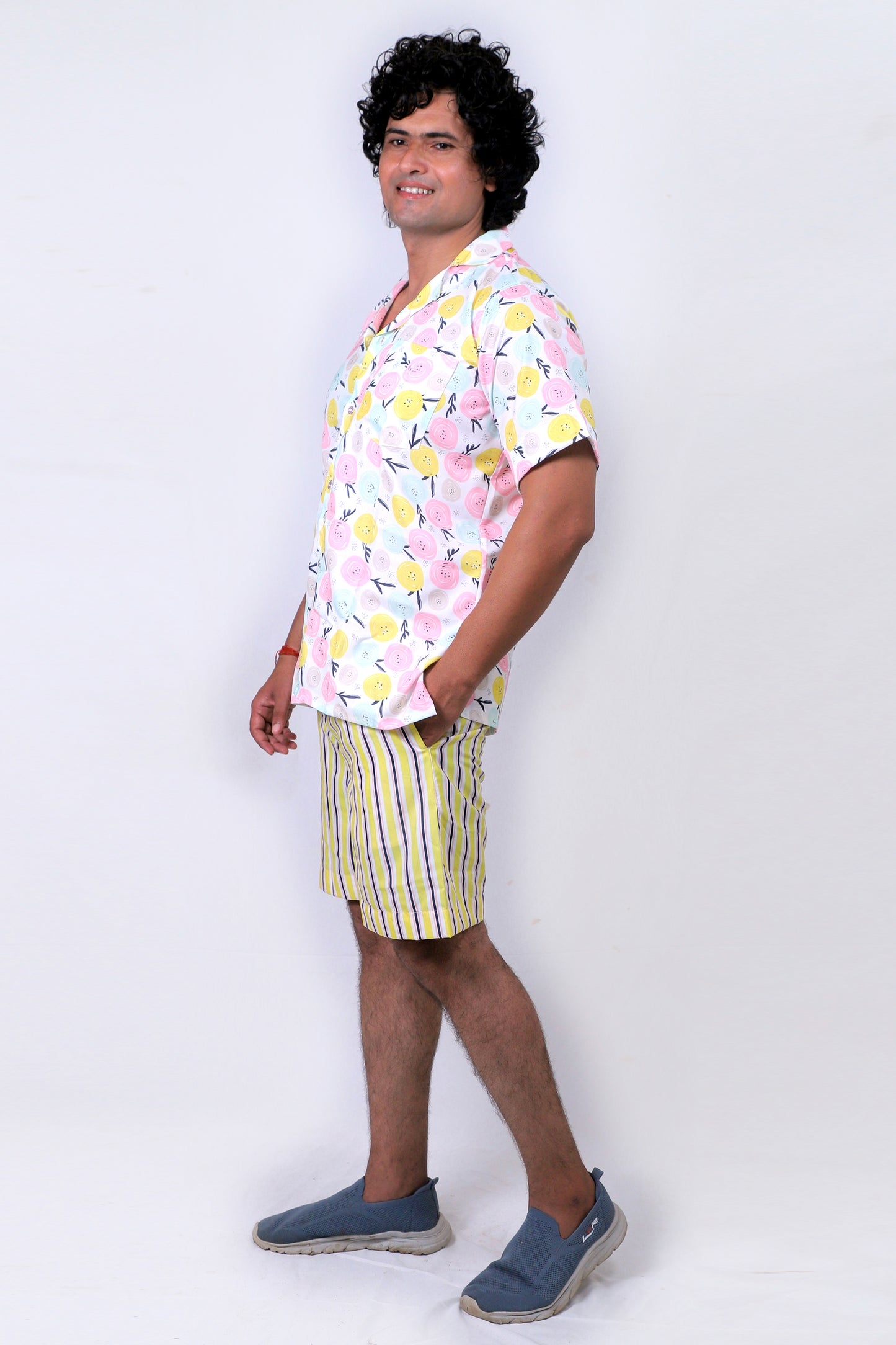 Men’s Co-Ord Set – Trendy T-Shirt & Bottom Wear Combo mixed pattern