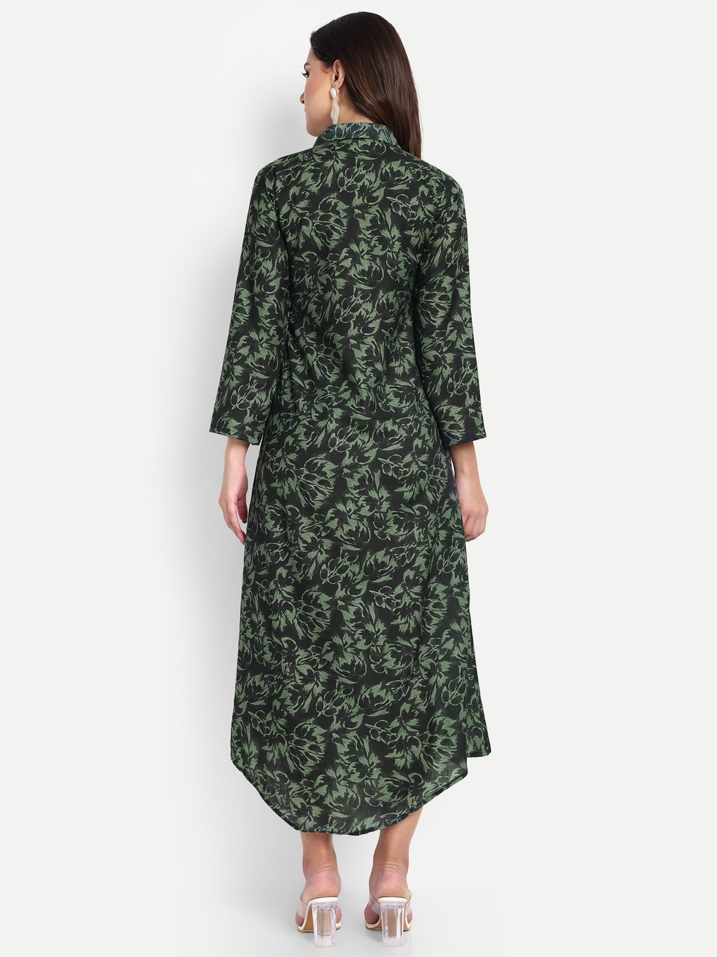 Women Ethnic Kurti – Long Kurti for Festive & Casual Wear Black