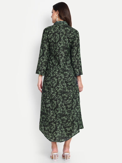 Women Ethnic Kurti – Long Kurti for Festive & Casual Wear Black
