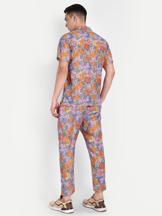 Men’s Co-Ord Set – Trendy T-Shirt & Bottom Wear Combo multicolor