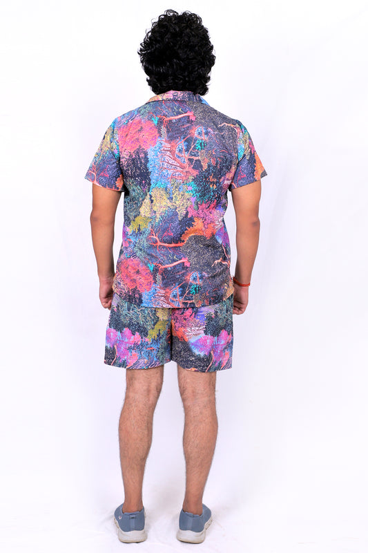 Men’s Co-Ord Set – Trendy T-Shirt & Bottom Wear Combo multi color
