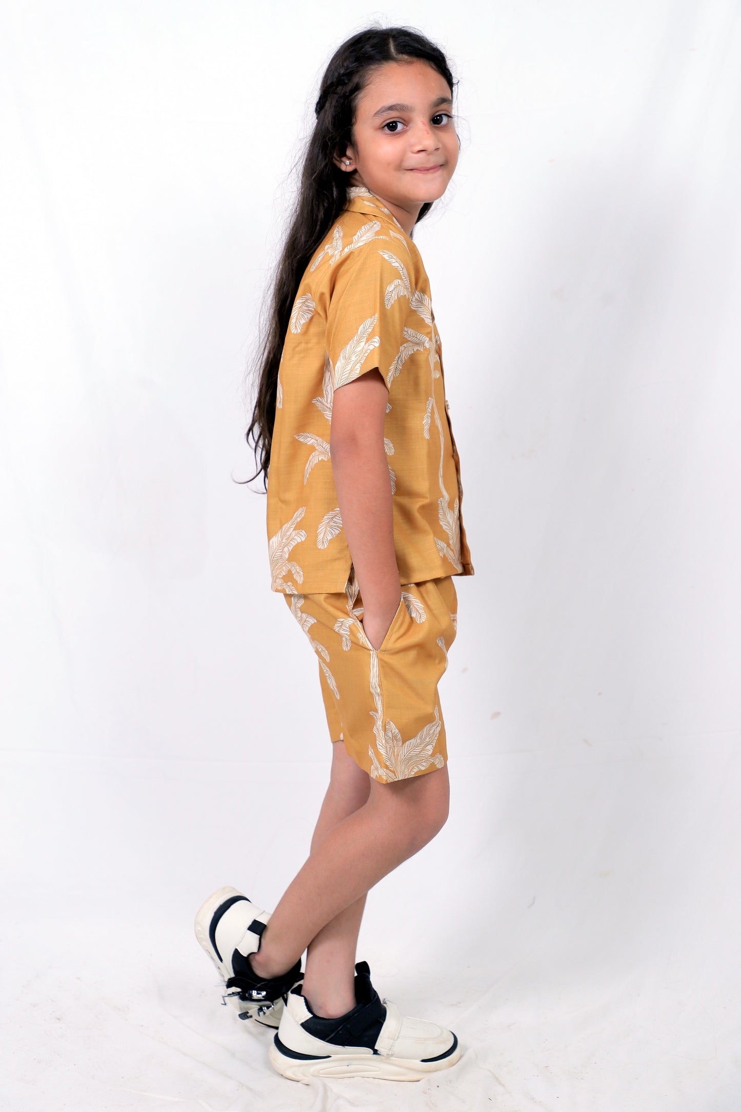 Kids Girls Cord Set – Comfortable & Stylish Matching Outfit light brown