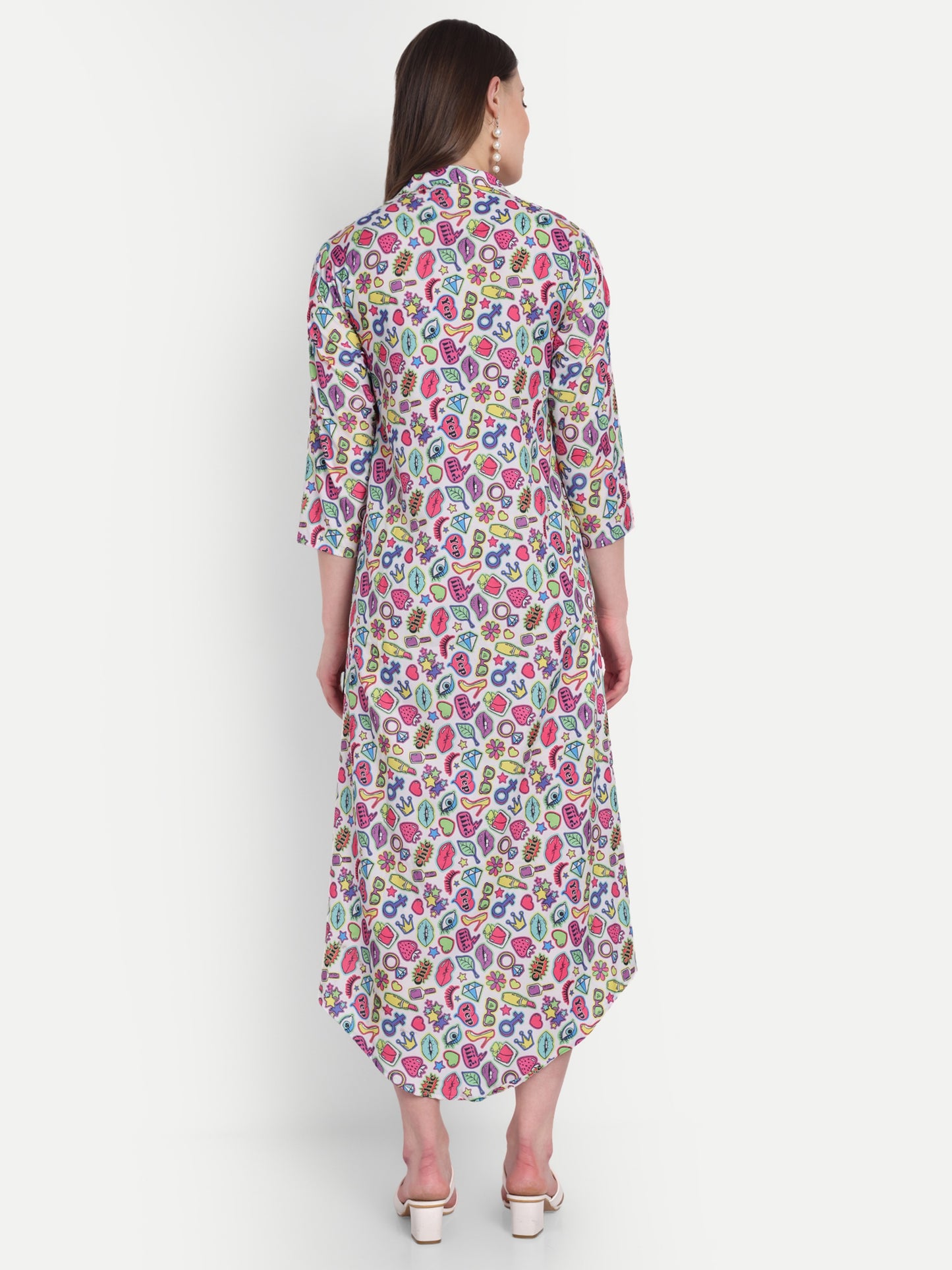 Women Ethnic Kurti – Long Kurti for Festive & Casual Wear multicolor