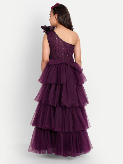 Girls Tulle Maxi Dress – Stylish Fit & Flare Kids Outfit