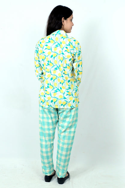 Elegant Women Co-ord Set – Stylish Matching Top & Bottom Outfit for Casual & Party Wear yellow