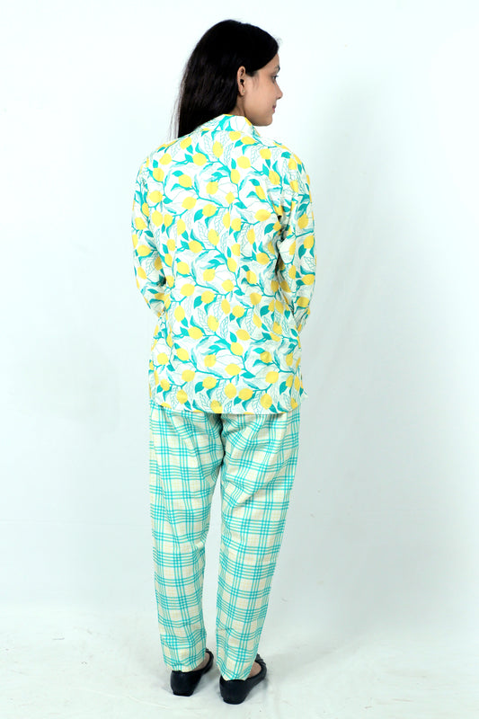Elegant Women Co-ord Set – Stylish Matching Top & Bottom Outfit for Casual & Party Wear yellow