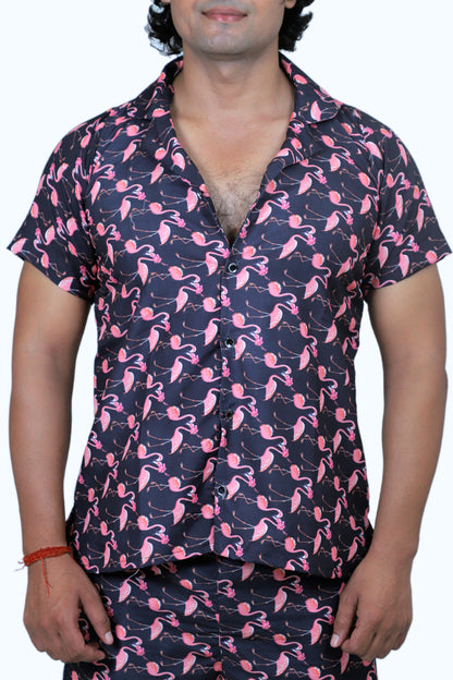 Men’s Co-Ord Set – Trendy T-Shirt & Bottom Wear Combo navy blue