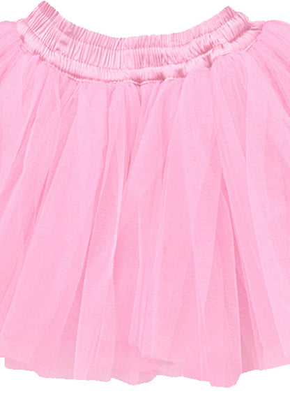 Baby Girl Dress Set – Trendy Top & Skirt for Little Girls pink and white