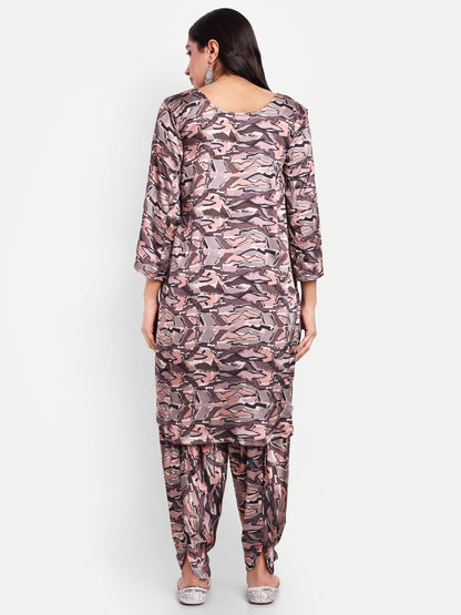 Elegant Women Co-ord Set – Stylish Matching Top & Bottom Outfit for Casual & Party Wear deep brown