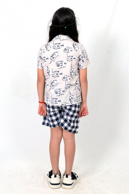 Kids Girls Cord Set – Comfortable & Stylish Matching Outfit white