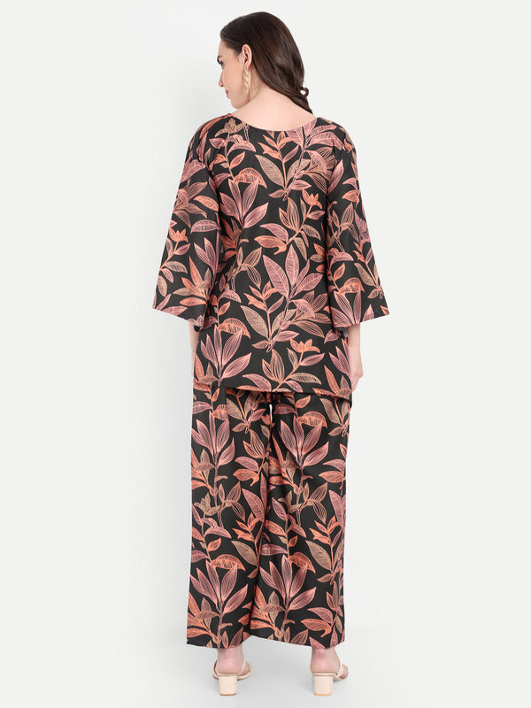 Elegant Women Co-ord Set – Stylish Matching Top & Bottom Outfit for Casual & Party Wear multicolor