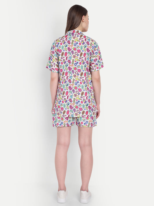 Women Casual Cord Set – Comfortable Summer Co-Ord Outfit multicolor