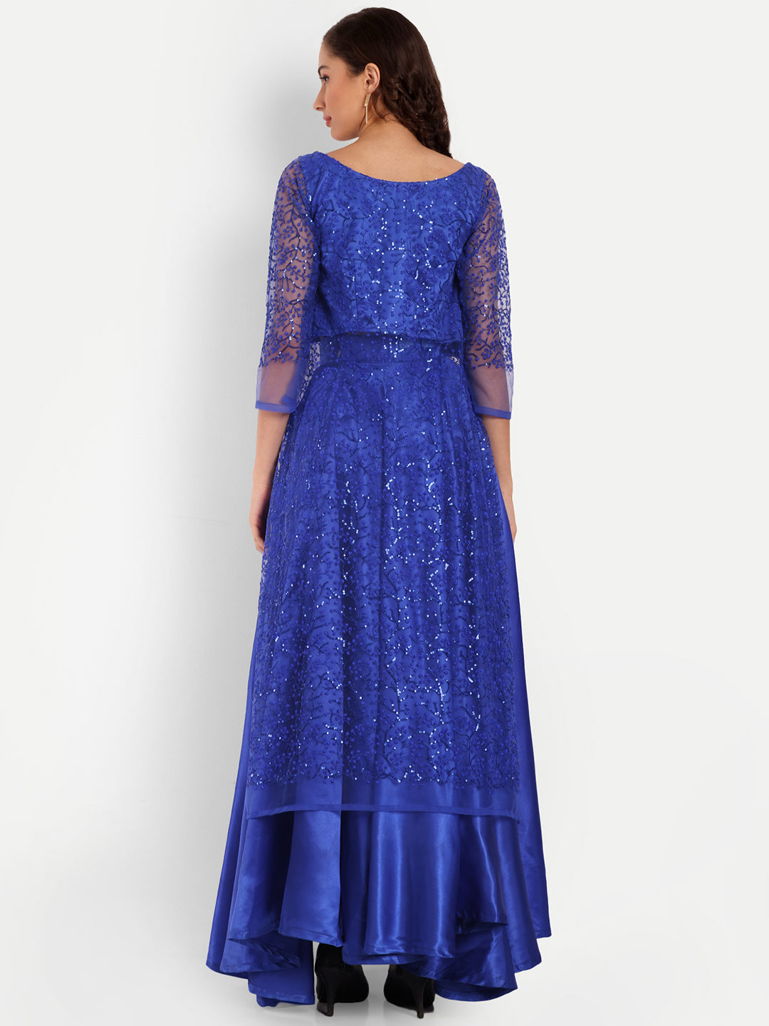 Elegant Women Ethnic Motifs Printed Silk Dress – Festive, Casual & Occasion Wear
