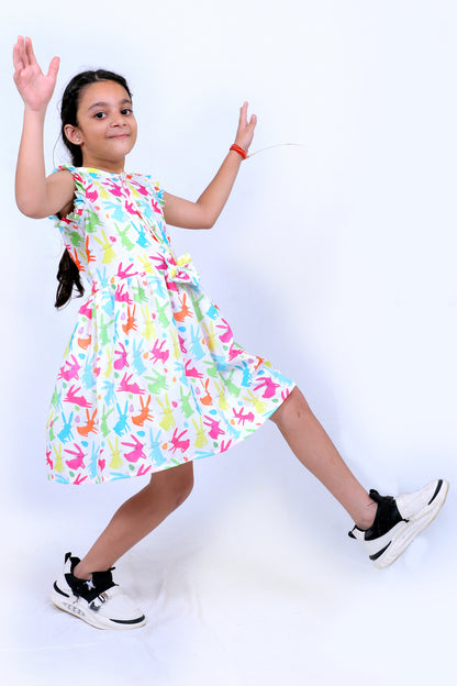 Girls Cotton Frock – Soft & Breathable Summer Dress for Kids