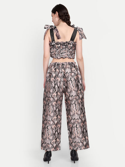 Elegant Women Printed Velvet Dress – Luxe Soft-Touch Party & Evening Wear