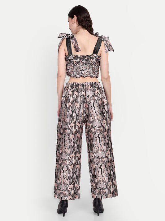 Elegant Women Printed Velvet Dress – Luxe Soft-Touch Party & Evening Wear