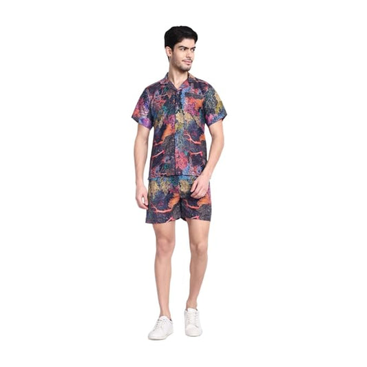 Men’s Co-Ord Set – Trendy T-Shirt & Bottom Wear Combo multicolor