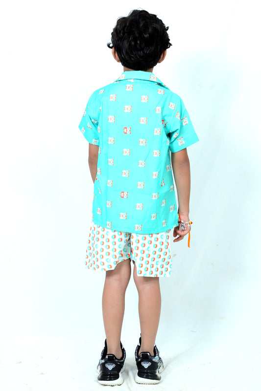 Kids Boys Printed Cord Set – Lightweight & Stylish Co-Ord Outfit