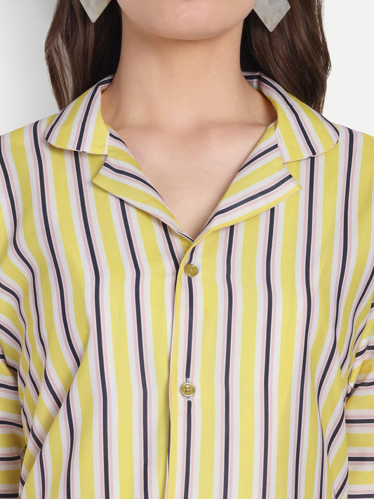 Women Ethnic Kurti – Long Kurti for Festive & Casual Wear yellow